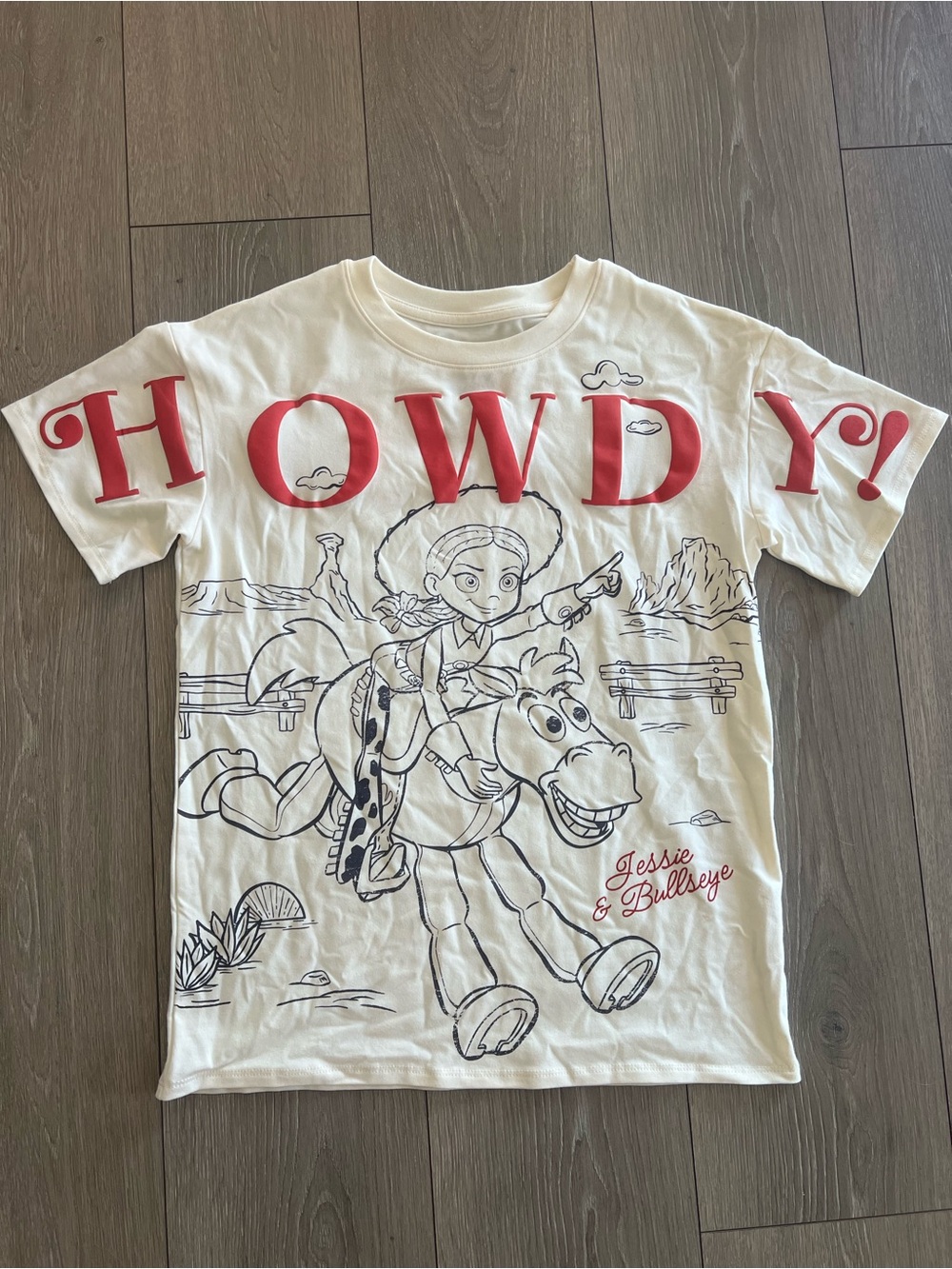 Hybrid Apparel White Kids "Howdy!" Jessie & Bullseye Graphic Tee